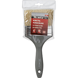 Кисть малярная плоская Matrix из натуральной щетины 100x17 мм (83067)