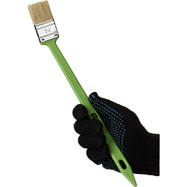 Кисть малярная радиаторная Сибртех из натуральной щетины 38x8 мм (83856)