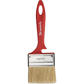 Кисть малярная плоская Matrix из натуральной щетины 70x12 мм (83353) фото Кисть малярная плоская Matrix из натуральной щетины 70x12 мм (83353)