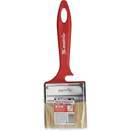 Кисть малярная плоская Matrix из натуральной щетины 70x12 мм (83353) фото Кисть малярная плоская Matrix из натуральной щетины 70x12 мм (83353)