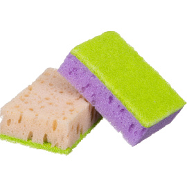 Губка для посуды Master FRESH Xl поролон 10x7 см с абразивным слоем (5 штук в упаковке)