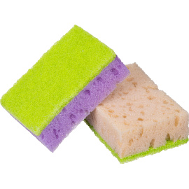 Губка для посуды Master FRESH Xl поролон 10x7 см с абразивным слоем (5 штук в упаковке)