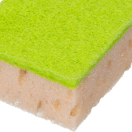 Губка для посуды Master FRESH Xl поролон 10x7 см с абразивным слоем (5 штук в упаковке)