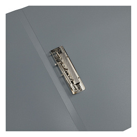 Папка с боковым зажимом СТАММ А4, 14мм, 500мкм, пластик, серая