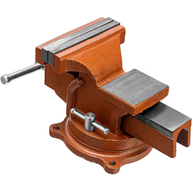 Тиски слесарные, 125 мм, поворотные, с наковальней Sparta (186255) фото Тиски слесарные, 125 мм, поворотные, с наковальней Sparta (186255)