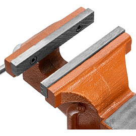 Тиски слесарные, 125 мм, поворотные, с наковальней Sparta (186255) фото Тиски слесарные, 125 мм, поворотные, с наковальней Sparta (186255)