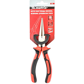 Круглогубцы 160 мм двухкомпонентные рукоятки NICKEL Matrix (17355)