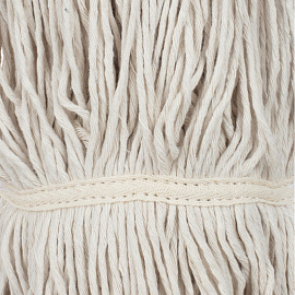 Насадка МОП для верёвочной швабры Росмоп хлопок 30x2 см красная/бежевая