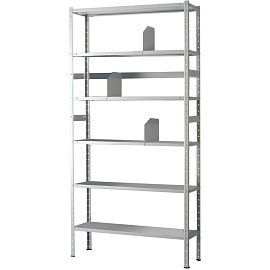 Стеллаж металлический Практик MS (6 полок, 1000x300x2200 мм)