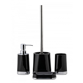 Мыльница Swensa Gloss полипропилен черная