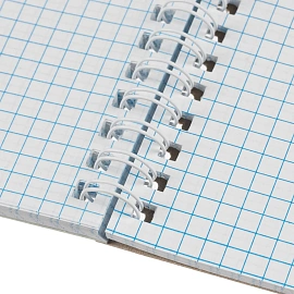 Бизнес-тетрадь Attache A5 80 листов синяя в клетку на спирали (140x195 мм)