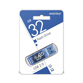 Флешка USB 2.0 32 ГБ Smartbuy Glossy (SB32GBGS-B)