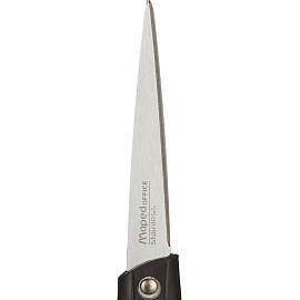 Ножницы 210 мм Maped Essentials soft с пластиковыми прорезиненными симметричными ручками черного/синего цвета 468310