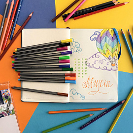 Набор линеров (капиллярных ручек) Sketch&Art 12 цветов толщина линии 0.4 мм