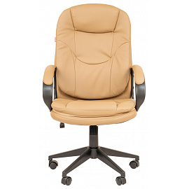 Кресло для руководителя Комус Мебель Easy Chair 695 бежевое (экокожа, пластик) фото Кресло для руководителя Комус Мебель Easy Chair 695 бежевое (экокожа, пластик)