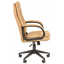 Кресло для руководителя Комус Мебель Easy Chair 695 бежевое (экокожа, пластик) фото Кресло для руководителя Комус Мебель Easy Chair 695 бежевое (экокожа, пластик)