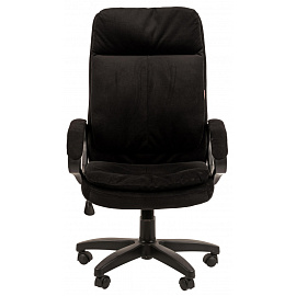 Кресло для руководителя Комус Мебель Easy Chair 691 чёрное (ткань, пластик)