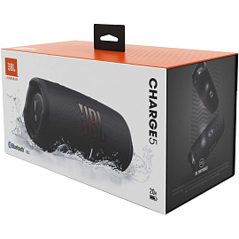 Акустическая система JBL Charge 5 чёрная (JBLCHARGE5BLK)