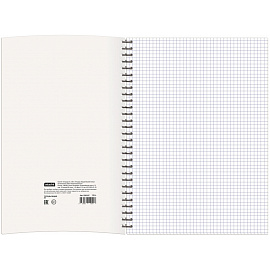 Бизнес-тетрадь Attache Cristal А4 120 листов фиолетовая в клетку на спирали