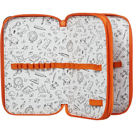 Пенал двухсекционный Комус Класс Гонка синий