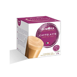 Кофе в капсулах для кофемашин Gimoka Dolce Gusto Caffelatte (16 штук в упаковке)