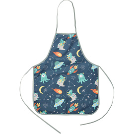 Фартук для труда Комус Класс (№1 School) Космос синий с нарукавниками