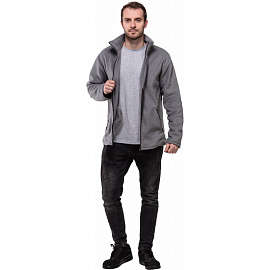 Толстовка флисовая серая размер M (44-46), рост 170-176