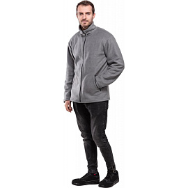 Толстовка флисовая серая размер XL (52-54)