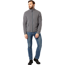 Толстовка флисовая серая размер XXXL (60-62), рост 170-176