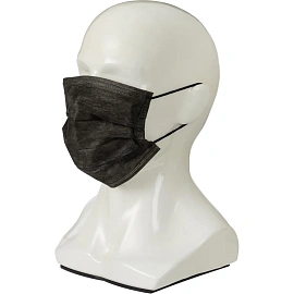 Маска медицинская одноразовая Чистовье трехслойная черная (100 штук в упаковке)