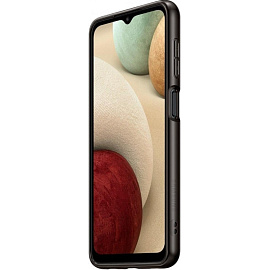 Чехол-накладка Samsung Soft Clear Cover для Samsung Galaxy A12 черный (EF-QA125TBEGRU)