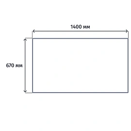 Стол прямой ST Формула ФР 102 ОЕ (ольха европейская, 1400х670х750 мм)