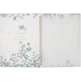 Папка файловая на 5 файлов Attache Selection Bloom А4 10 мм белая (толщина обложки 0,4 мм)