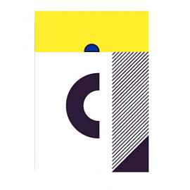 Бизнес-тетрадь Canbe Geometric А5 80 листов в ассортименте в клетку на спирали (145х205 мм)