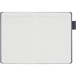 Ежедневник недатированный Bruno Visconti Boston искусственная кожа А5 136 листов красный (серый обрез), 3-228/01