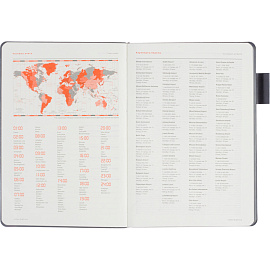 Ежедневник недатированный Bruno Visconti Boston искусственная кожа А5 136 листов красный (серый обрез), 3-228/01