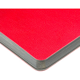 Ежедневник недатированный Bruno Visconti Boston искусственная кожа А5 136 листов красный (серый обрез), 3-228/01