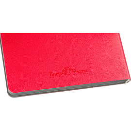 Ежедневник недатированный Bruno Visconti Boston искусственная кожа А5 136 листов красный (серый обрез), 3-228/01