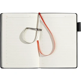 Ежедневник недатированный Bruno Visconti Boston искусственная кожа А5 136 листов красный (серый обрез), 3-228/01