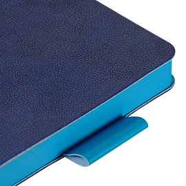 Ежедневник недатированный Bruno Visconti Boston искусственная кожа А5 136 листов синий (голубой обрез), 3-228/06