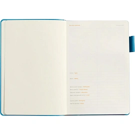 Ежедневник недатированный Bruno Visconti Boston искусственная кожа А5 136 листов синий (голубой обрез), 3-228/06