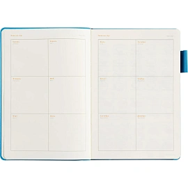 Ежедневник недатированный Bruno Visconti Boston искусственная кожа А5 136 листов синий (голубой обрез), 3-228/06