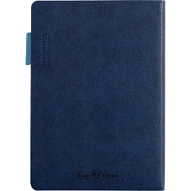 Ежедневник недатированный Bruno Visconti Boston искусственная кожа А5 136 листов синий (голубой обрез), 3-228/06