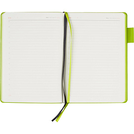 Ежедневник недатированный Bruno Visconti Boston искусственная кожа А5 136 листов чёрный (зелёный обрез), 3-228/04