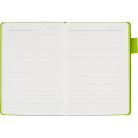 Ежедневник недатированный Bruno Visconti Boston искусственная кожа А5 136 листов чёрный (зелёный обрез), 3-228/04