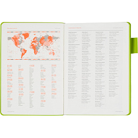 Ежедневник недатированный Bruno Visconti Boston искусственная кожа А5 136 листов чёрный (зелёный обрез), 3-228/04