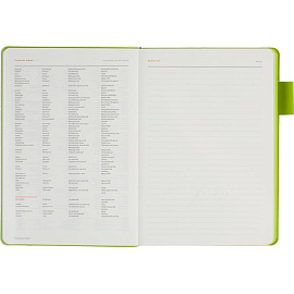 Ежедневник недатированный Bruno Visconti Boston искусственная кожа А5 136 листов чёрный (зелёный обрез), 3-228/04