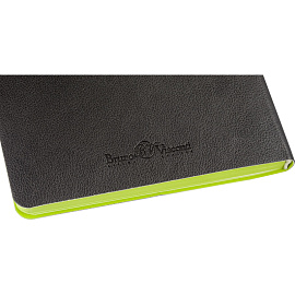 Ежедневник недатированный Bruno Visconti Boston искусственная кожа А5 136 листов чёрный (зелёный обрез), 3-228/04