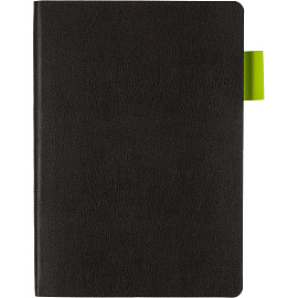Ежедневник недатированный Bruno Visconti Boston искусственная кожа А5 136 листов чёрный (зелёный обрез), 3-228/04