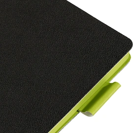 Ежедневник недатированный Bruno Visconti Boston искусственная кожа А5 136 листов чёрный (зелёный обрез), 3-228/04